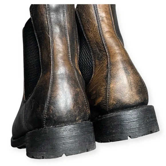 Frye Men's Brown Bowery Leather Boots - Picture 8 of 9